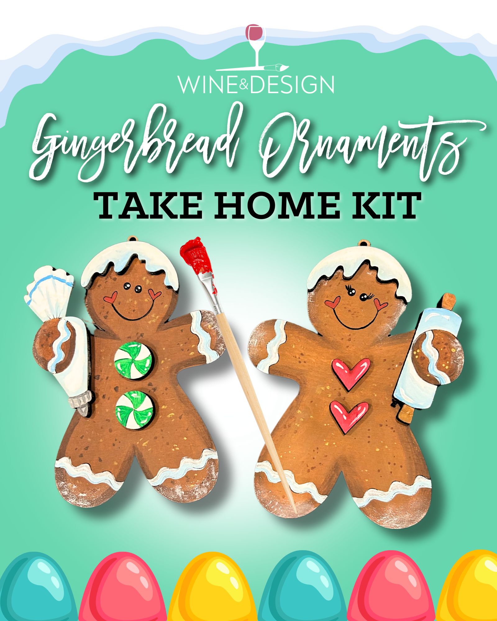 Ginger Bread Ornaments Take Home Kit