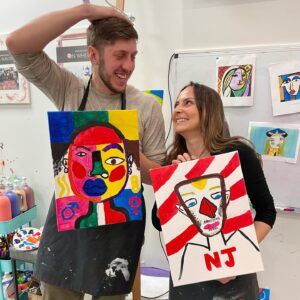Picasso Portraits for Date Night Wine & Design Montclair