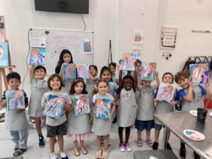 Deep Sea Creatures Art Camp Painting Jellies in Montclair NJ