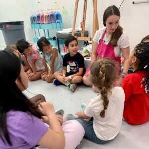Making New Friends at Wine & Design Montclair Art Camp