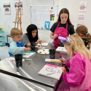 Molly Helps Our Young Artists Paint Self Portrait Wizards