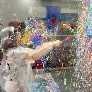 Splatter Zone at Summer Art Camp in Montclair, NJ
