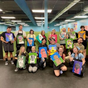 Paint Your Pet Pop Art Team Building Event at the Barker Lounge in Livingston, NJ