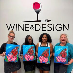 Beautiful Butterflies Sip &amp; Paint at Wine &amp; Design Montclair