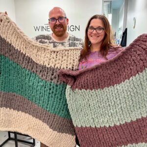 What a Fun Date Chunky Blanket DIY Workshops for Him and Her