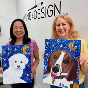 Fundraiser for PAWS Montclair Paint Your Pet van Gogh