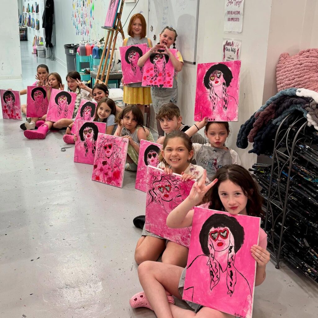 Happy 8th Birthday, Maeve Taylor Swift & Chappell Roan Birthday Party at Wine & Design Montclair