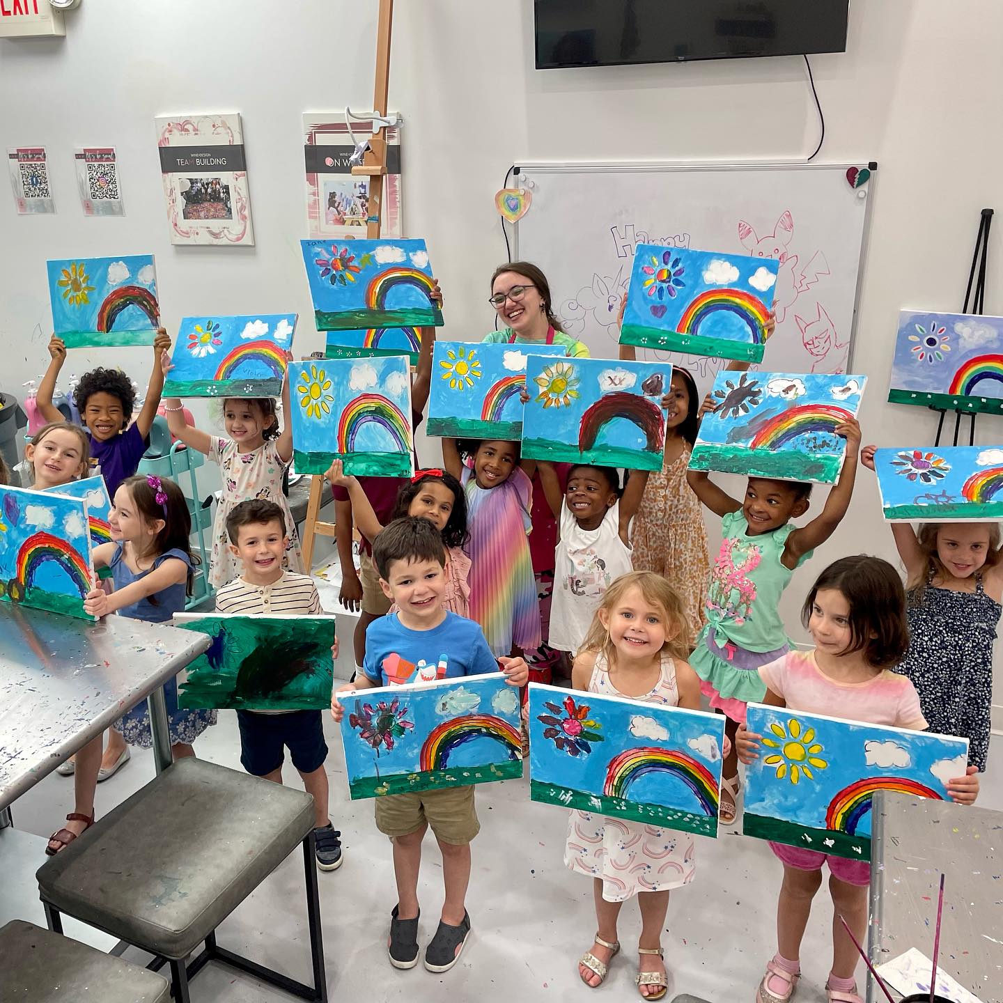 Olivia's 5th Birthday Party at Wine & Design Montclair