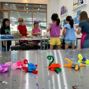 Making Pipe Cleaner Animals at Summer Art Camp in Montclair, NJ