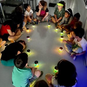 Making Undersea Night Lights at Art Camp in Montclair