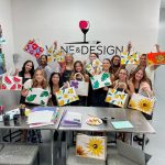 27th Birthday at Wine and Design Montclair Painting Tote Bags