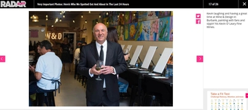 Kevin O'Leary at Wine & Design Burbank