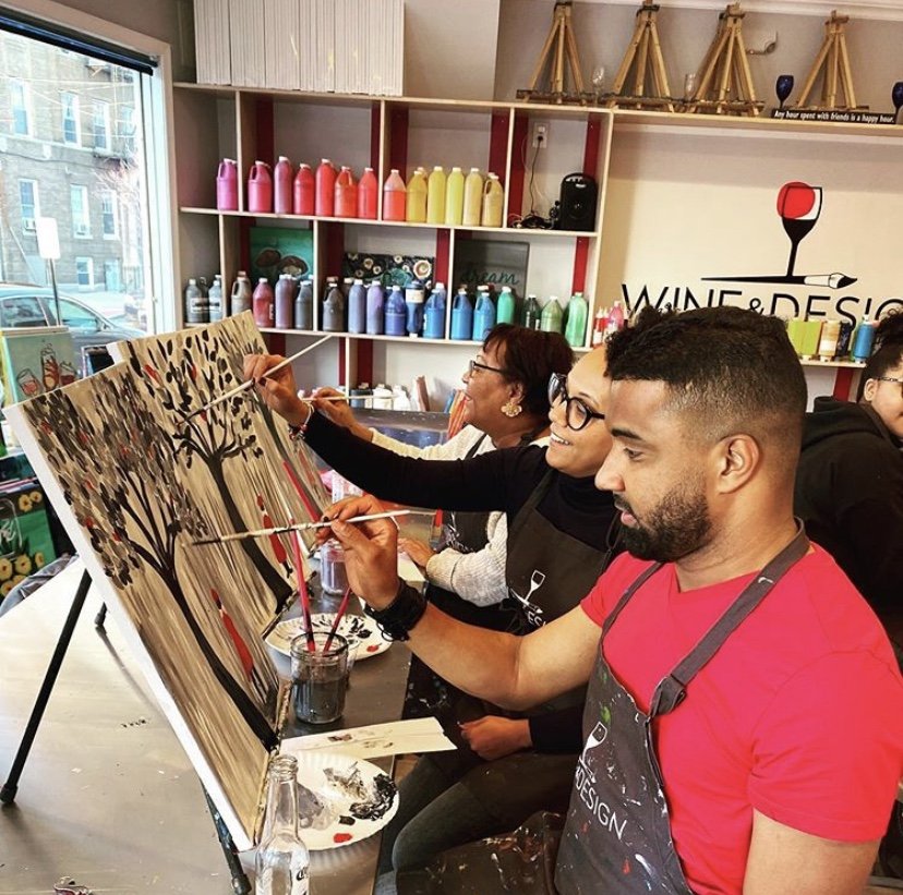 Paint, Sip Wine, have fun at our Selden, NY Paint Studio
